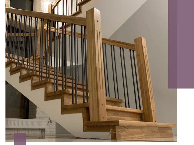 Реставрация деревянных и металлических лестниц в Реже