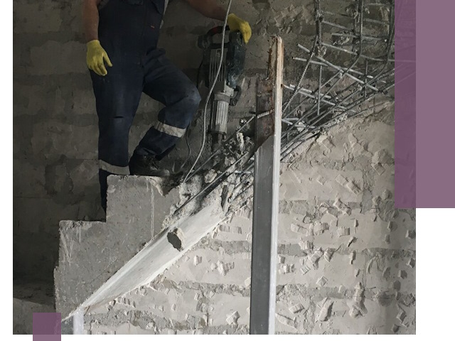 Демонтаж металлических и бетонных лестниц в Реже