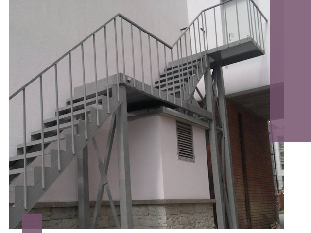 Монтаж пожарных лестниц под ключ в Реже с гарантией качества