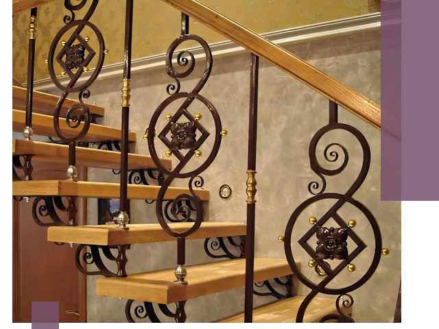 Изготовление кованых лестниц под ключ в Реже