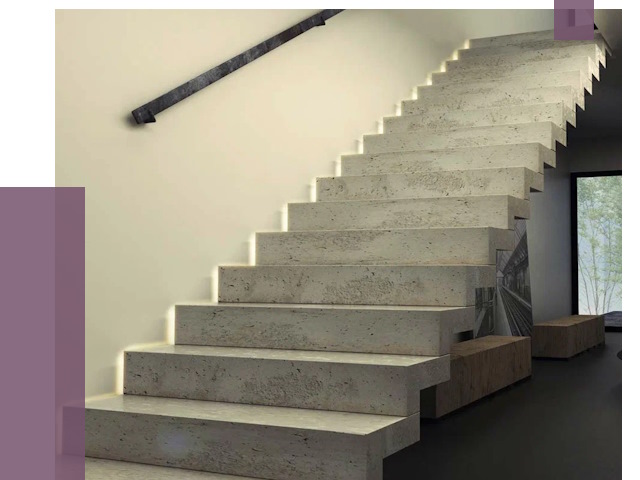 Облицовка бетонных лестниц в Реже от 4929 руб/м2