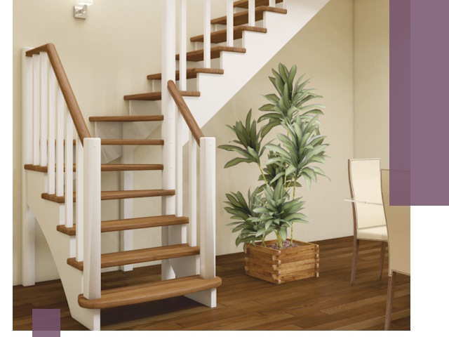 Г-образные лестницы под ключ в Реже — изготовление и монтаж