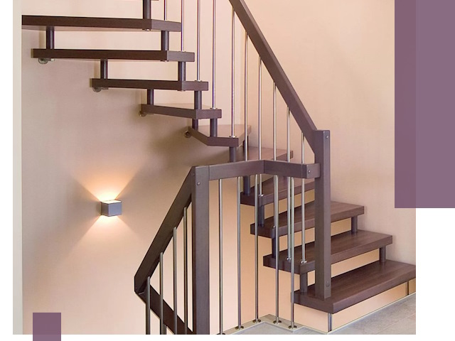 Изготовление лестниц на больцах в Реже под ключ