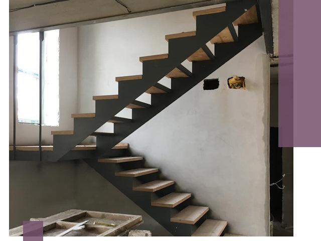 Изготовление лестниц на металлокаркасе в Реже от производителя