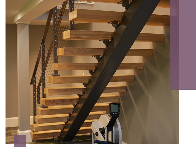 Лестницы на монокосоурах под ключ в Реже - изготовление и монтаж