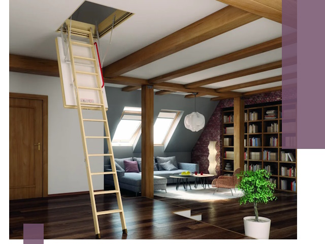 Чердачные лестницы под ключ в Реже: изготовление и монтаж