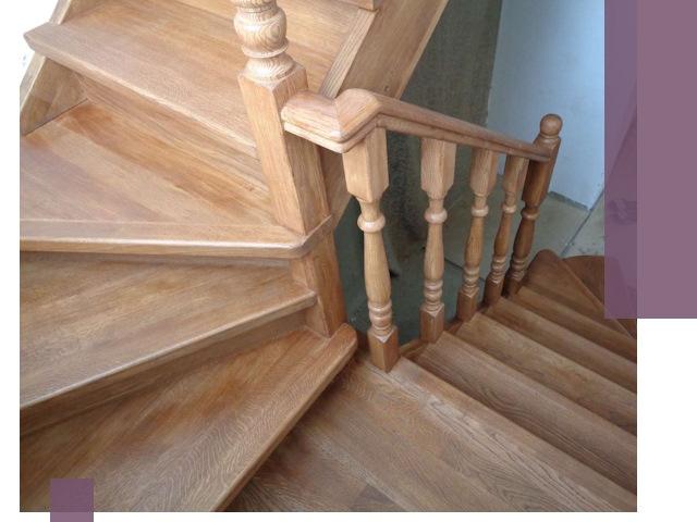 Дубовые лестницы под ключ в Реже: изготовление и монтаж