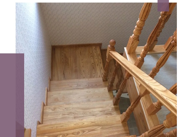 Сосновые лестницы в Реже под ключ от 8653 руб.  | ПРОЛЁТ-Реж