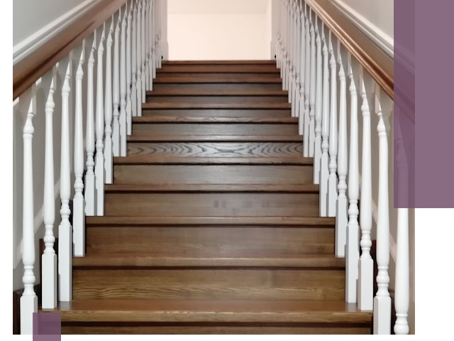 Лестницы из ясеня на заказ в Реже — изготовление и монтаж