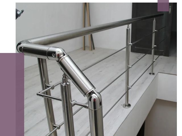 Перила из нержавеющей стали в Реже от 9639 руб. под ключ | ПРОЛЁТ-Реж