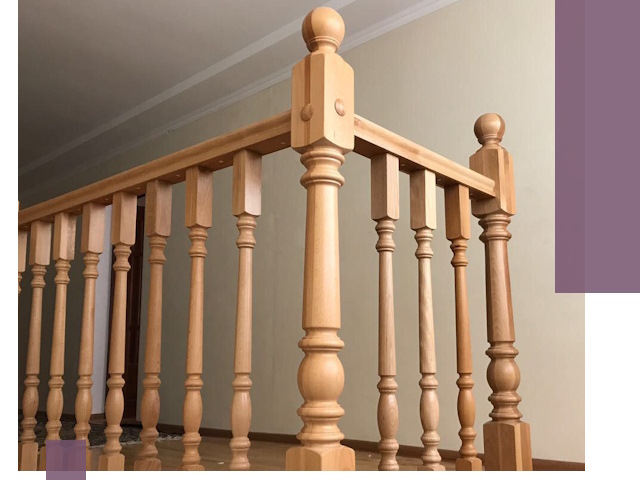 Деревянные перила на заказ в Реже: монтаж и изготовление