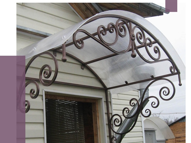 Изготовление козырьков в Реже от 7886 руб. — заказать | ПРОЛЁТ-Реж