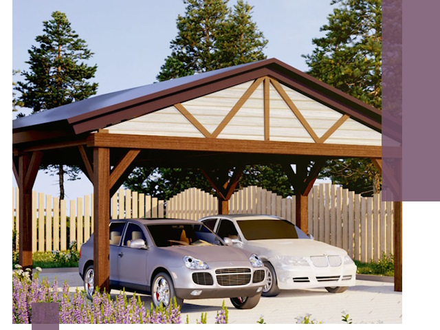 Навесы для автомобиля в Реже — изготовление и монтаж