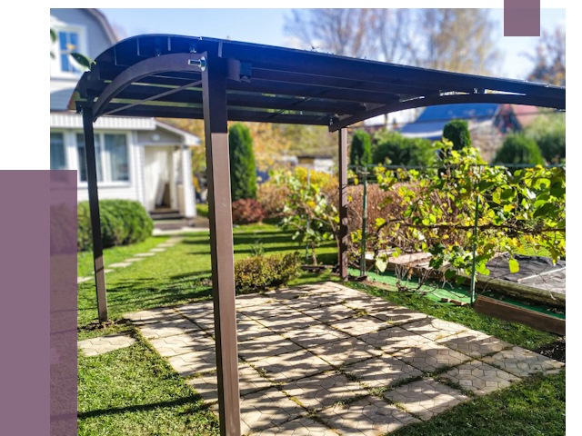 Навесы для дачи в Реже от 13636 руб. под ключ — ПРОЛЁТ-Реж