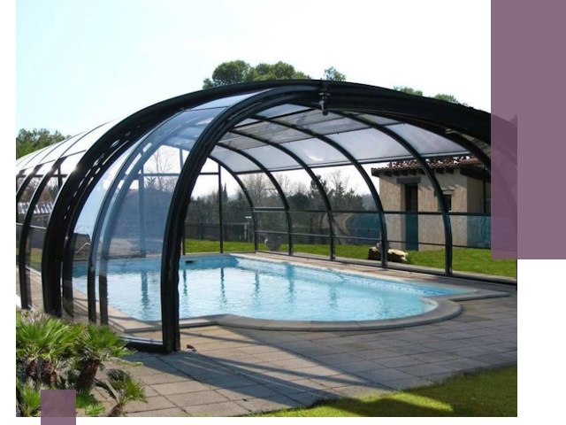 Навесы для бассейна в Реже: изготовление и монтаж под ключ