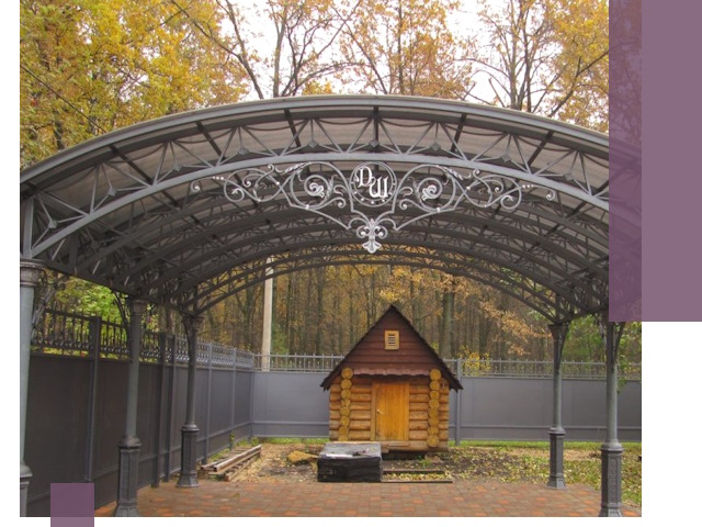 Кованые навесы премиум-класса под заказ в Реже