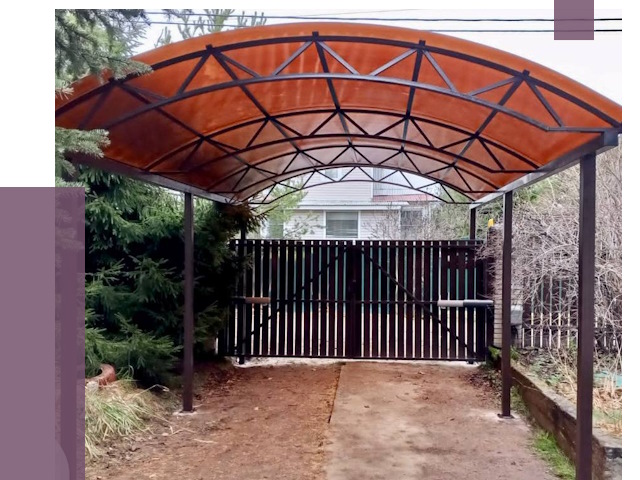 Арочные навесы в Реже от 13636 руб. — изготовление и монтаж | ПРОЛЁТ-Реж