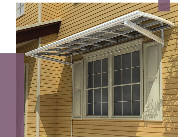 Козырьки над окнами в Реже от 8160 руб. — монтаж, покупки | ПРОЛЁТ-Реж