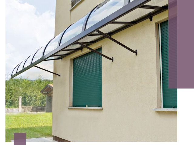 Козырьки над окнами в Реже — изготовление и монтаж по выгоде