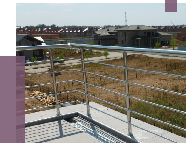 Парапеты из нержавеющей стали в Реже от 8543 руб. за м² | ПРОЛЁТ-Реж