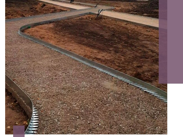 Металлические бордюры под ключ в Реже — изготовление и монтаж