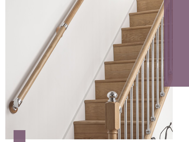 Пристенные поручни из стали и нержавейки под монтаж в Реже